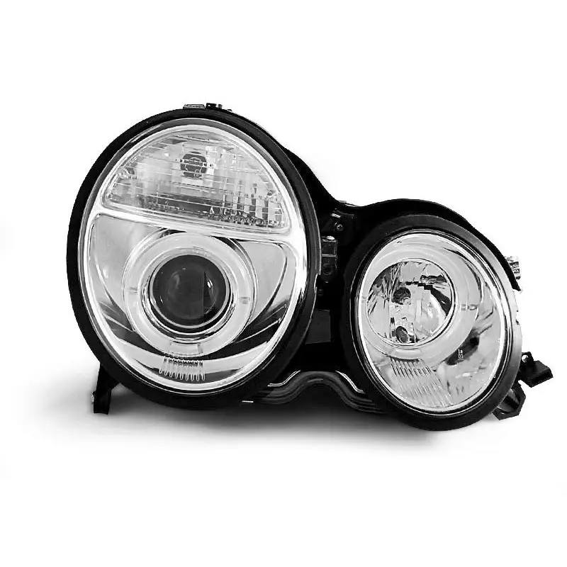 FEUX DE ROUGE ANGEL EYES CHROME POUR MERCEDES W210 E-KLASA 06.99-02 Commander Vite