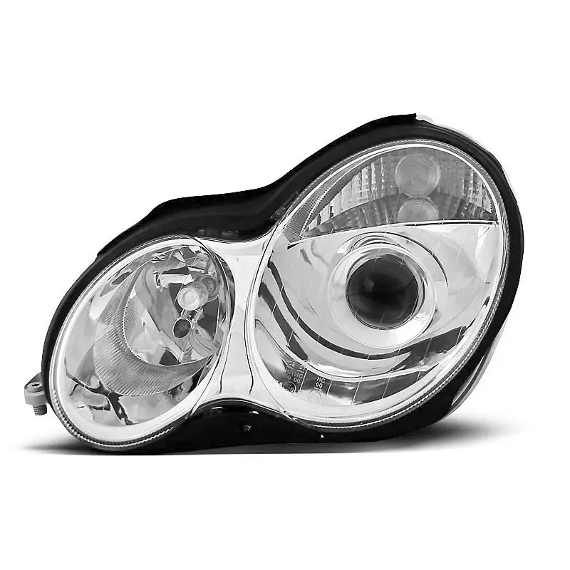 PHARES CHROME POUR MERCEDES W203 C-KLASA 07.00-03.04 Satisfait Ou Remboursé