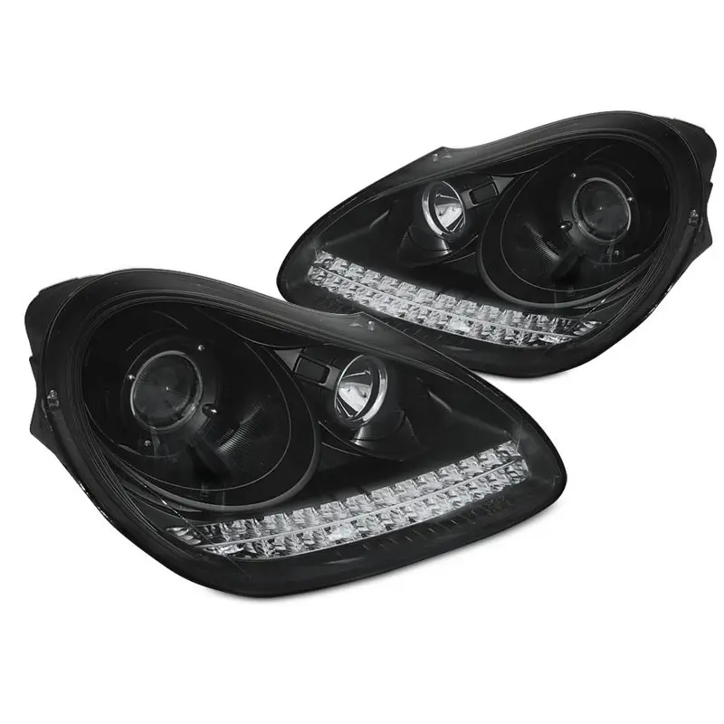 Certifié PORSCHE CAYENNE 02-06 DAYLIGHT BLACK HID XENON