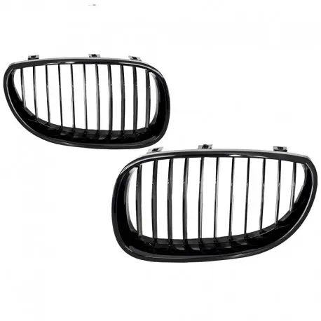 Prix Réduit SET CALANDRE NOIR BRILLANTE - GRILLE BMW SÉRIE 5 E60 - E61 (03-10) BERLINE - TOURING