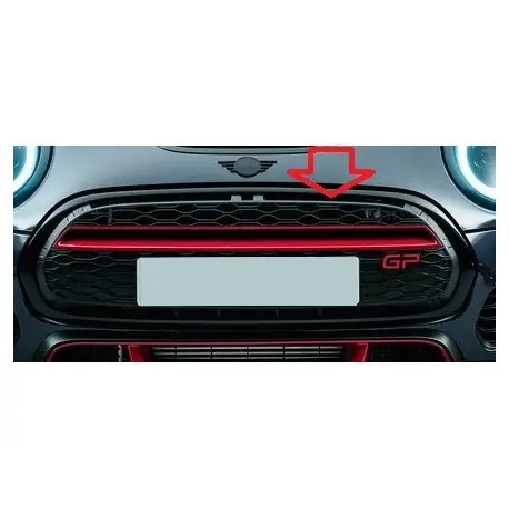 CALANDRE JOHN COOPER WORKS GP3 POUR MINI F55 F56 F57 (14-20) LISERET ROUGE - JCW GP3 Petit Prix
