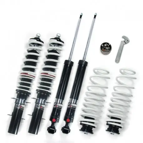 JOM NJT EXTREM KIT COMBINÉ FILETÉ RÉGLABLE EN HAUTEUR ET EN DURETÉ VW GOLF IV/ BORA + VARIANT (97-04)FILETÉ/RESSORT Acheter Direct