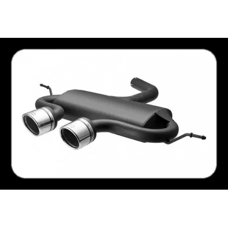 Pas Cher ECHAPPEMENT LOOK R32 VW GOLF 5 (03-08) - ACIER - 2 X 100MM - HOMOLOGATION EUROPÉENNE