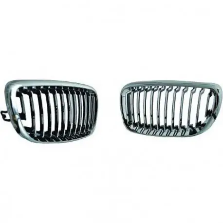 Achat Immédiat SET CALANDRE CHROME BMW SÉRIE 1 E81 E82 E87 E88 LCI 1M (08-11) SAUF PACK M