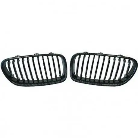 SET CALANDRE CARBONE - GRILLE POUR BMW SÉRIE 5 F10 F11 (10-16) BERLINE - TOURING Prix Choc