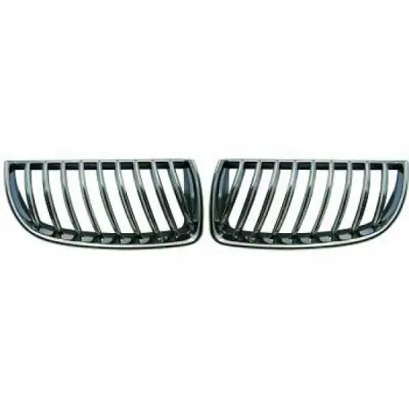 SET CALANDRE CHROME - GRILLE BMW SÉRIE 3 (05-08) E90 - E91 (BERLINE - TOURING) Livraison Gratuite