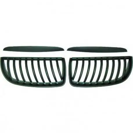 Prix Promo SET CALANDRE & MOULURE DE CAPOT NOIR MAT BMW SÉRIE 3 (05-08) E90 - E91 (BERLINE - TOURING)