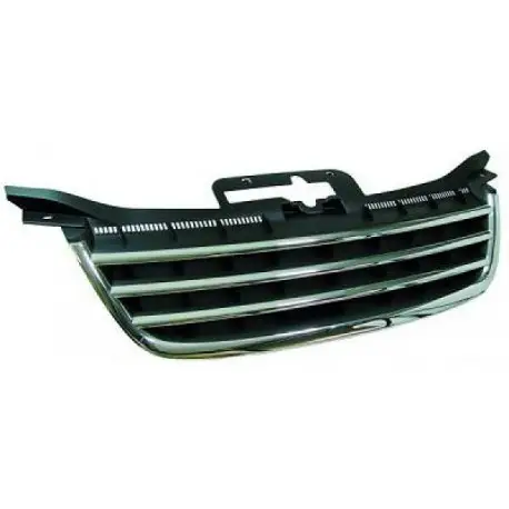 CALANDRE SANS SIGLE POUR TOUTES VW TOURAN (03-06) - FINITION : CHROME - NOIR - LOOK PREMIUM Offre Du Jour