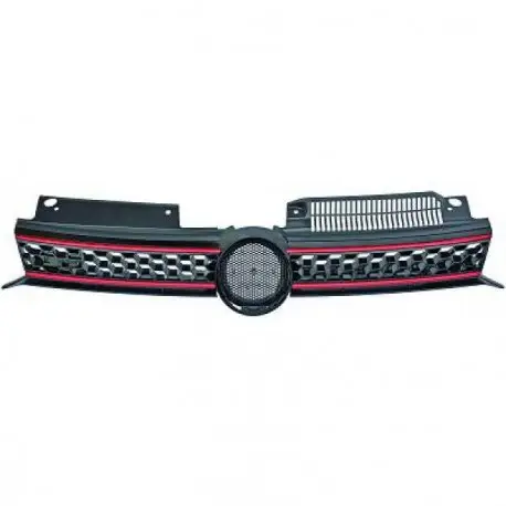 CALANDRE LOOK GTI AVEC EMPL. SIGLE VW GOLF 6 (08-12) Pas Cher