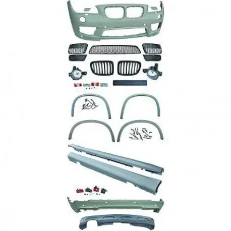 KIT COMPLET LOOK PACK M BMW X1 E84 (09-12) PARE CHOC AVANT-ARRIÈRE-BAS DE CAISSE Dernier Modèle