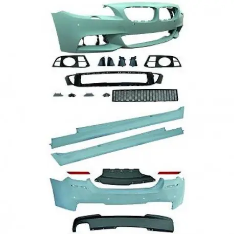 KIT COMPLET LOOK PACK M BMW SÉRIE 5 F10 LCI BERLINE (13-16) PARE CHOC AVANT-ARRIÈRE-BAS DE CAISSE Achat Immédiat