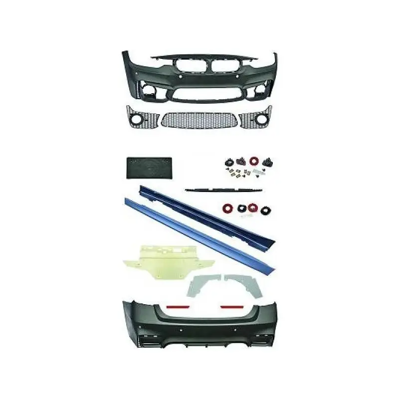 KIT COMPLET LOOK M3 BMW SÉRIE 3 F30 BERLINE (11-18) PARE CHOC AVANT - ARRIÈRE - BAS DE CAISSE Offre Du Jour