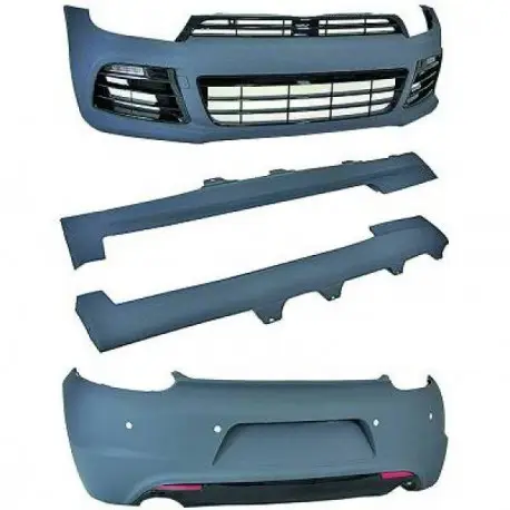 Nouvel Arrivage KIT COMPLET LOOK R - R20 VW SCIROCCO (08-14) - PARE CHOC AVANT ARRIERE BAS DE CAISSE