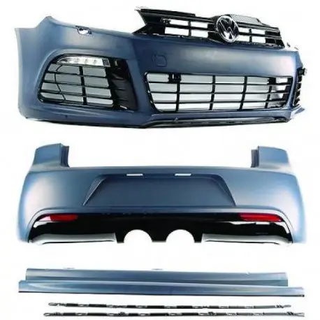 Populaire KIT COMPLET LOOK R20 VW GOLF 6 (08-12) - PARE CHOC AVANT & ARRIERE & BAS DE CAISSE