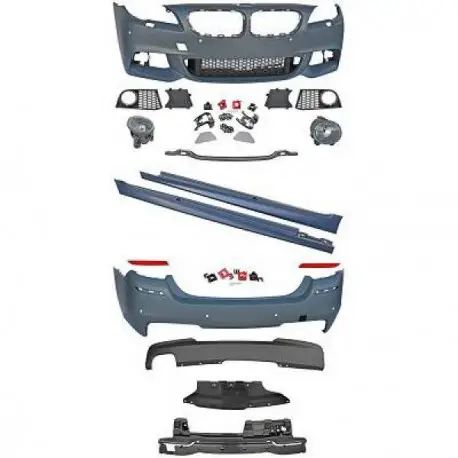 Acheter En Ligne KIT COMPLET LOOK PACK M POUR BMW SÉRIE 5 F10 BERLINE (10-13) PARE-CHOCS AVANT-ARRIÈRE-BAS DE CAISSE