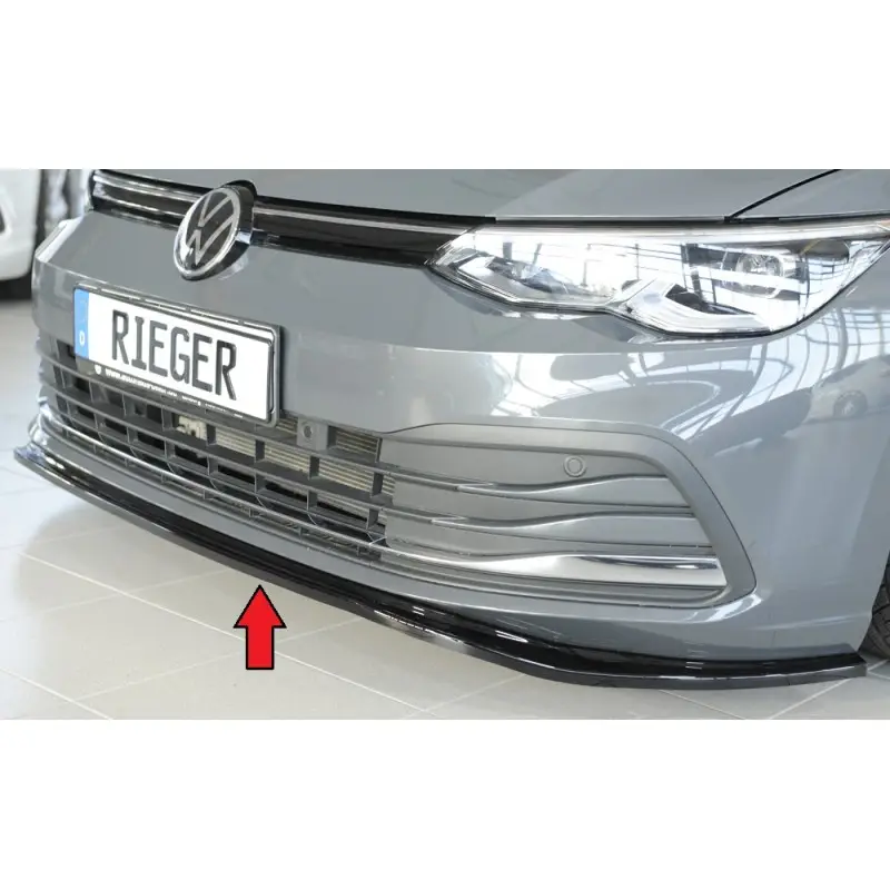 LAME AVANT RIEGER POUR VW GOLF 8 (19-24) STANDARD - NOIR BRILLANT Meilleur Prix