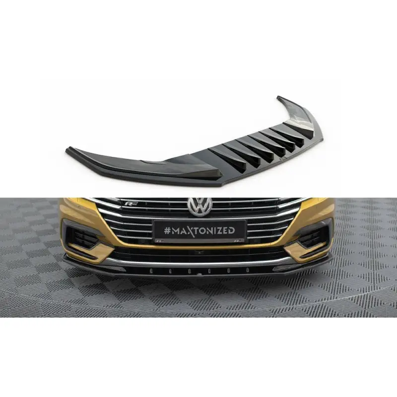 Offre Spéciale LAME DU PARE-CHOCS AVANT V.2 VW ARTEON - MAXTON DESIGN - FINITION NOIR BRILLANT