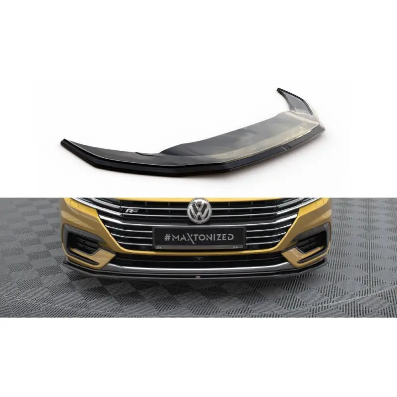 LAME DU PARE-CHOCS AVANT V.1 VW ARTEON - MAXTON DESIGN - FINITION NOIR BRILLANT Top Vente