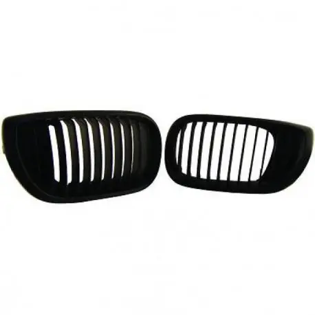 SET CALANDRE NOIR MAT - GRILLE BMW E46 (01-05) BERLINE - TOURING - PHASE 2 Achetez Aujourd’hui