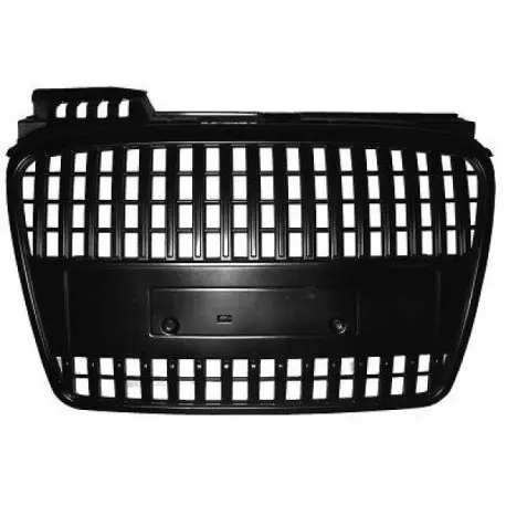 Top Vente CALANDRE AVANT DESIGN AUDI A4 (04-07) - SANS EMBLEME - NOIR - SANS PDC