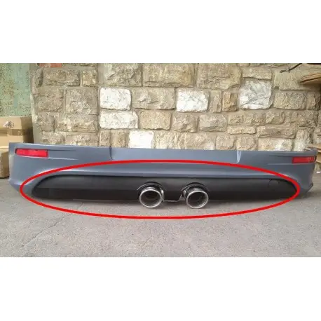Petit Prix SPOILER DE DIFFUSEUR ARRIÈRE LOOK R32 VW GOLF 5 (03-08) - PLASTIQUE ABS - PRÉVU AVEC TROU ECHAPPEMENT - MODELE R32