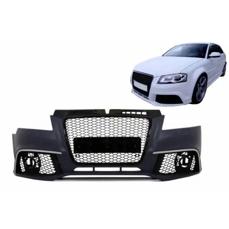 PARE CHOC AVANT COMPLET LOOK VERITABLE RS3 POUR TOUTES AUDI A3 8P (08-12) Réduction