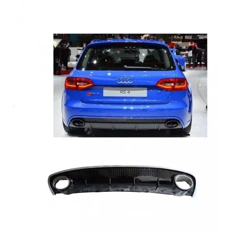 DIFFUSEUR ARRIERE LOOK RS4 AUDI A4 B8 FACELIFT (12-15) - AVEC EMBOUTS - MOD1 Produit De Marque