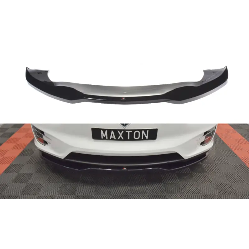Achat Immédiat LAME DU PARE-CHOCS AVANT - SPLITTER V.2 TESLA MODEL X - MAXTON DESIGN - FINITION NOIR BRILLANT