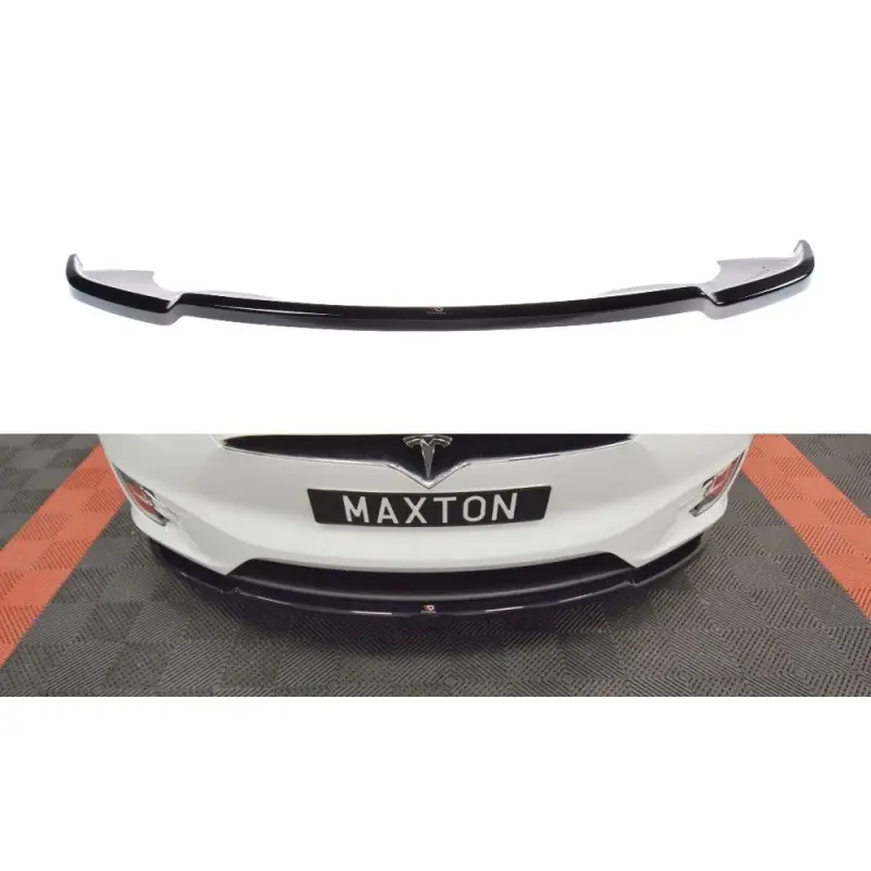 Acheter Direct LAME DU PARE-CHOCS AVANT - SPLITTER V.1 TESLA MODEL X - MAXTON DESIGN - FINITION NOIR BRILLANT