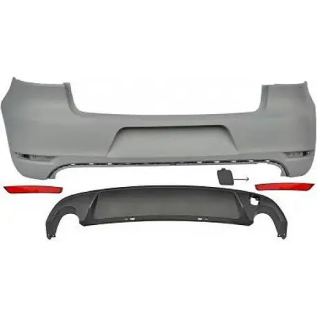 Réduction PARE CHOC ARRIERE LOOK GTI COMPLET VW GOLF 6 BERLINE (08-12) SANS PDC