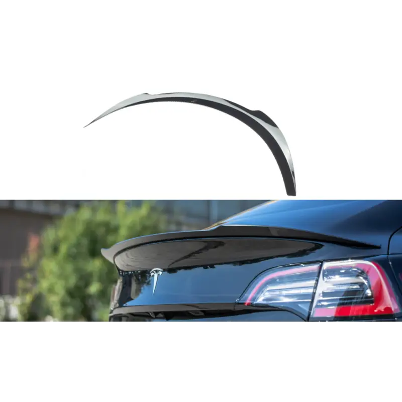 BECQUET EXTENSION TESLA MODEL 3 - MAXTON DESIGN - FINITION NOIR BRILLANT Expédition Rapide