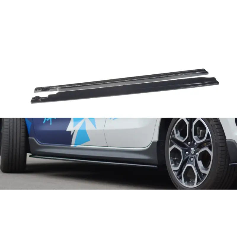 Bon Marché SET DES DIFFUSEUR DES BAS DE CAISSE SUZUKI SWIFT 6 SPORT - MAXTON DESIGN - FINITION NOIR BRILLANT