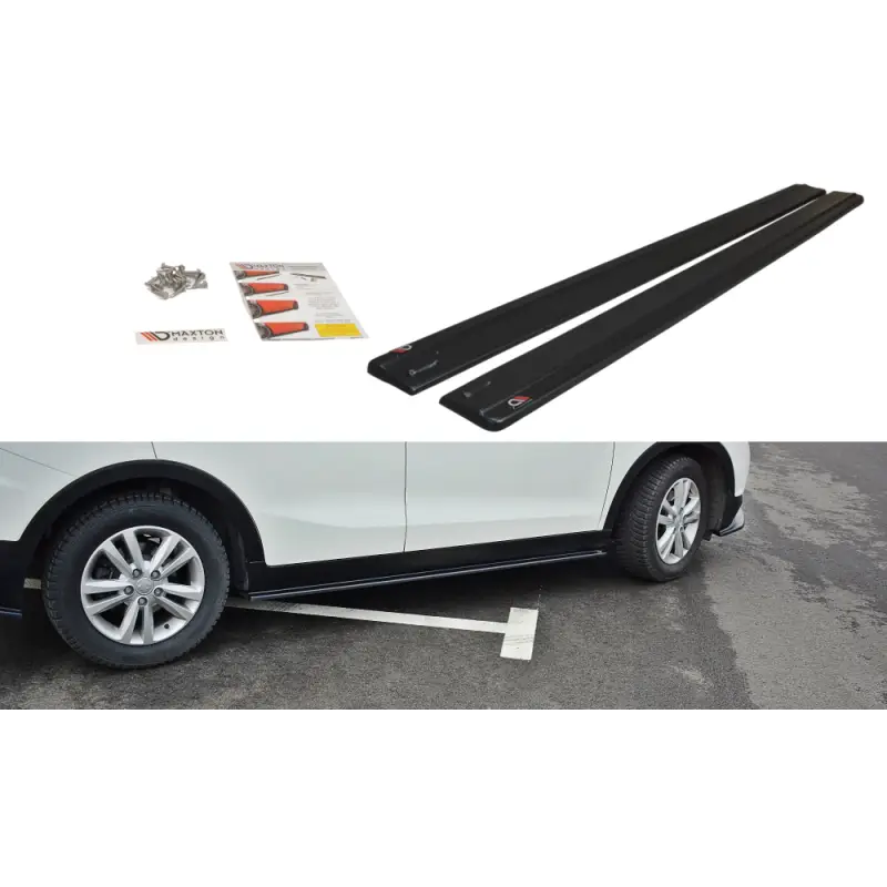 Bon Marché SET DES DIFFUSEUR DES BAS DE CAISSE SSANGYONG TIVOLI - MAXTON DESIGN - FINITION NOIR BRILLANT