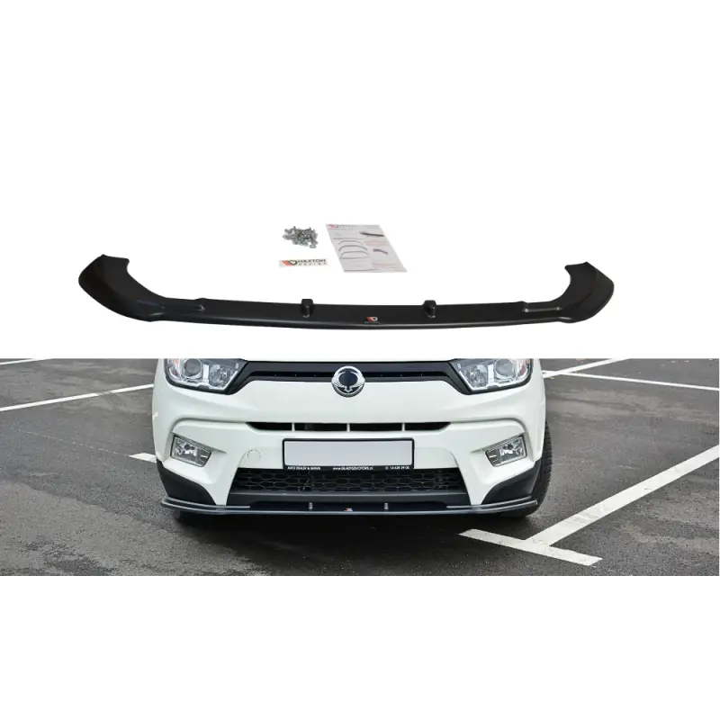 LAME DU PARE-CHOCS AVANT - SPLITTER V.1 SSANGYONG TIVOLI - MAXTON DESIGN - FINITION NOIR BRILLANT Achetez Aujourd’hui