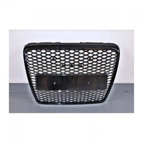 Populaire CALANDRE LOOK RS6 AUDI A6 4F (04-11) - FINITION NOIR CONTOUR NOIR