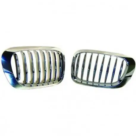 Offre Du Jour SET CALANDRE CHROME - GRILLE BMW E46 (99-03) COUPÉ - CABRIOLET - PHASE 1