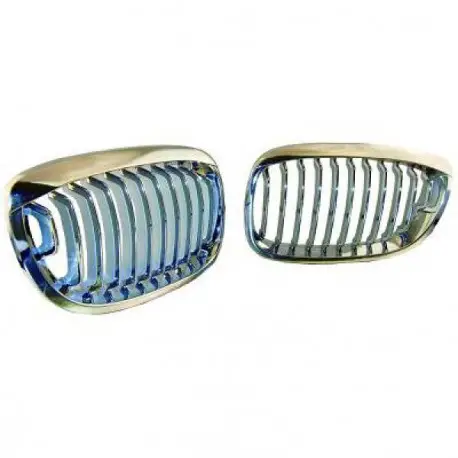 SET CALANDRE CHROME - GRILLE BMW E46 (03-07) COUPÉ - CABRIOLET - PHASE 2 Bon Plan