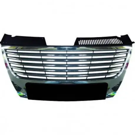 Marque CALANDRE SANS SIGLE POUR TOUTES VW PASSAT 3C B6 (05-10) - FINITION : CHROME - NOIR / SANS PDC