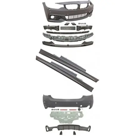 Remise KIT COMPLET LOOK M-PERFORMANCE BMW SÉRIE 4 F36 GRAN COUPÉ (14-19) PARE CHOC AVANT - ARRIÈRE - BAS DE CAISSE