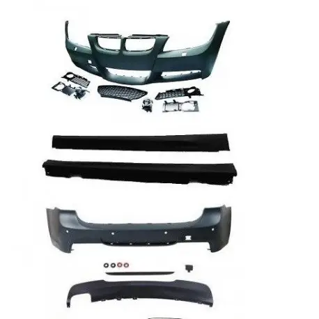 KIT COMPLET LOOK PACK M BMW SÉRIE 3 E91 TOURING - BREAK (05-08) PARE CHOC AVANT - ARRIÈRE - BAS DE CAISSE Livraison Express