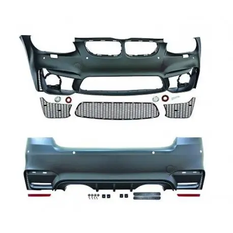Populaire KIT COMPLET LOOK M4 BMW SÉRIE 3 E92 E93 LCI COUPÉ CABRIOLET (10-14) PARE CHOC AVANT + ARRIÈRE