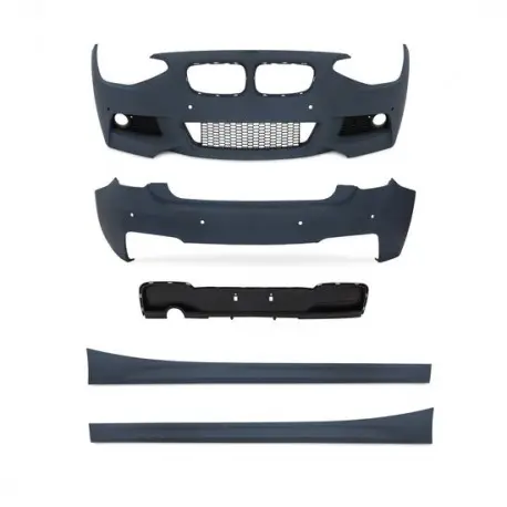 Remise KIT COMPLET LOOK PACK M BMW SÉRIE 1 F20 5 PORTES (11-15) - PARE CHOC AVANT - ARRIÈRE - BAS DE CAISSE