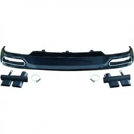 DIFFUSEUR LOOK W12 POUR AUDI A6 (11-14) - AVEC EMBOUTS - PAS COMPATIBLE AVEC PARE-CHOCS ARRIÈRE S-LINE Petit Prix
