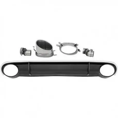 Livraison Gratuite DIFFUSEUR LOOK RS4 POUR AUDI A4 B8 8K (07-11) - AVEC EMBOUTS - PAS COMPATIBLE AVEC PARE-CHOCS ARRIÈRE S-LINE