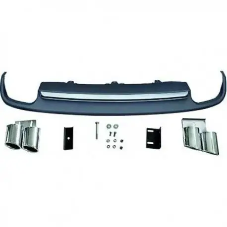 DIFFUSEUR LOOK S4 POUR AUDI A4 B8 8K (11-15) - AVEC EMBOUTS - PAS COMPATIBLE AVEC PARE-CHOCS ARRIÈRE S-LINE Expédié Aujourd’hui