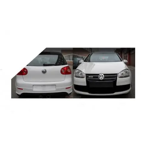 Acheter En Ligne KIT R32 COMPLET - PARE CHOC AVANT + DIFFUSEUR ARRIÈRE LOOK R32 + BAS DE CAISSE VW GOLF 5 (03-08) - 3/5 PORTES - ABS - NOIR