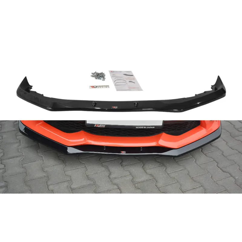 Top Vente LAME DU PARE-CHOCS AVANT - SPLITTER V.1 TOYOTA GT86 FACELIFT - MAXTON DESIGN - FINITION NOIR BRILLANT