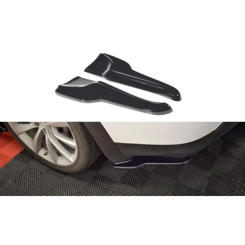 LAME DU PARE-CHOCS ARRIERE V.2 TESLA MODEL X- MAXTON DESIGN - FINITION NOIR BRILLANT Petit Prix