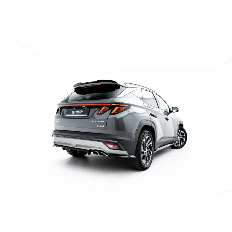 ARRIERE SPLITTER (AVEC UNE BARRE VERTICALE) HYUNDAI TUCSON MK4 FACELIFT - MAXTONDESIGN - FINITION NOIR BRILLANT Expédition Rapide