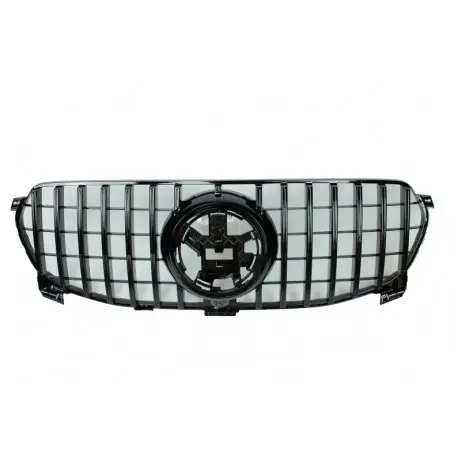 Vente Flash GRILLE DE CALANDRE LOOK GT - GTR PANAMERICANA POUR MERCEDES CLASSE GLE SUV W167 + COUPE C167 STANDARD (20-23) - FULL NOIR